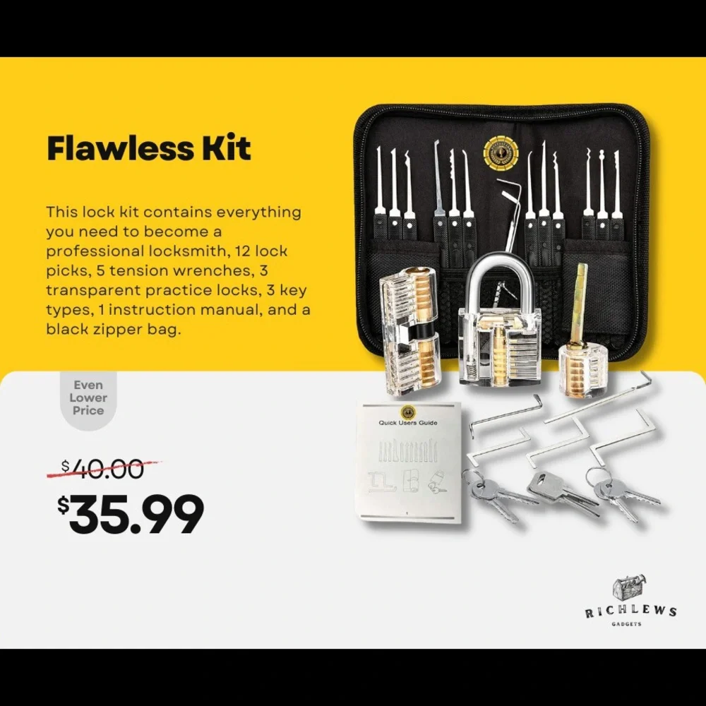 COPY - COPY - Flawless picking Tools set - Picture 1 of 10